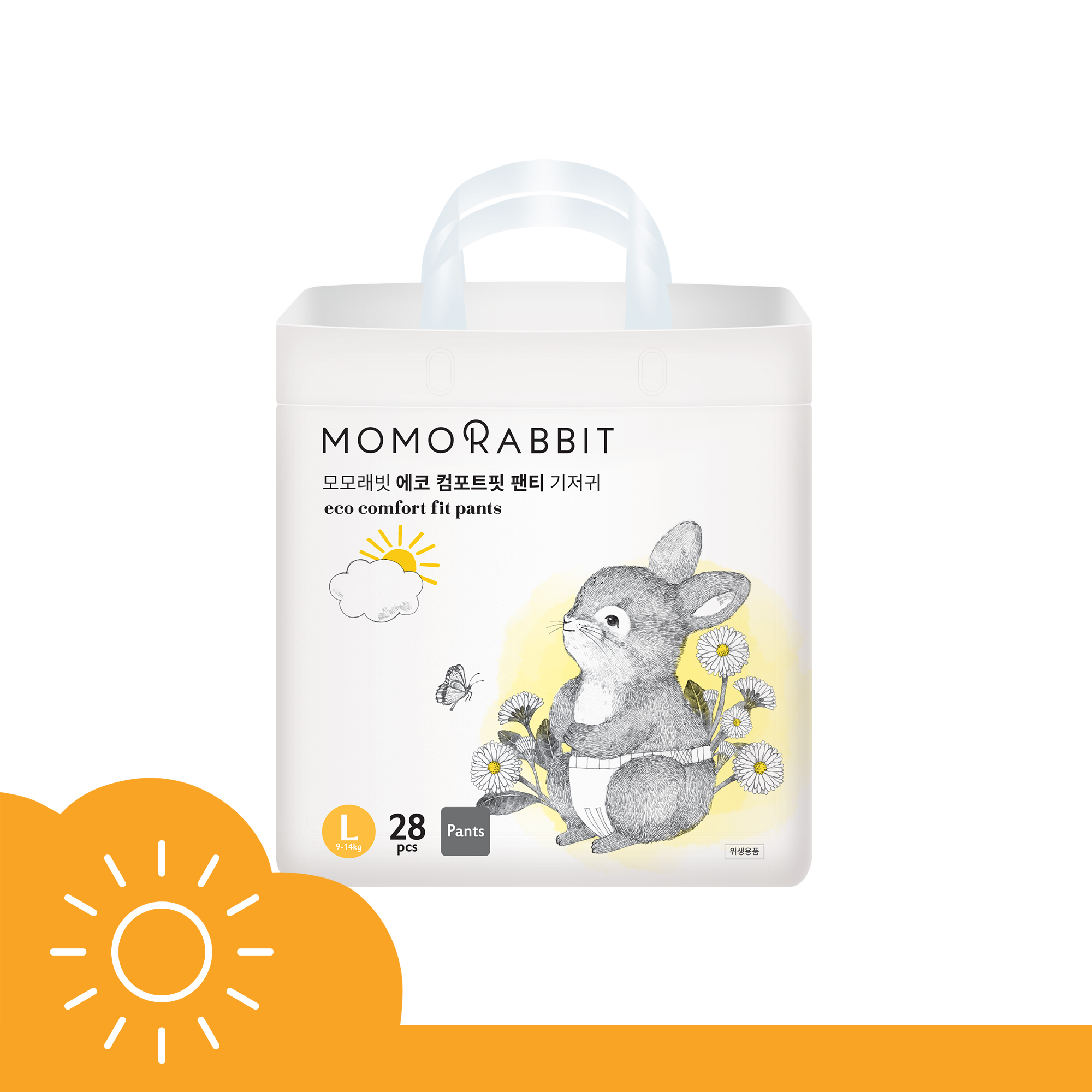 Bỉm quần ban ngày Comfort Fit Momo Rabbit 2024 - L28 - 9 - 14kg