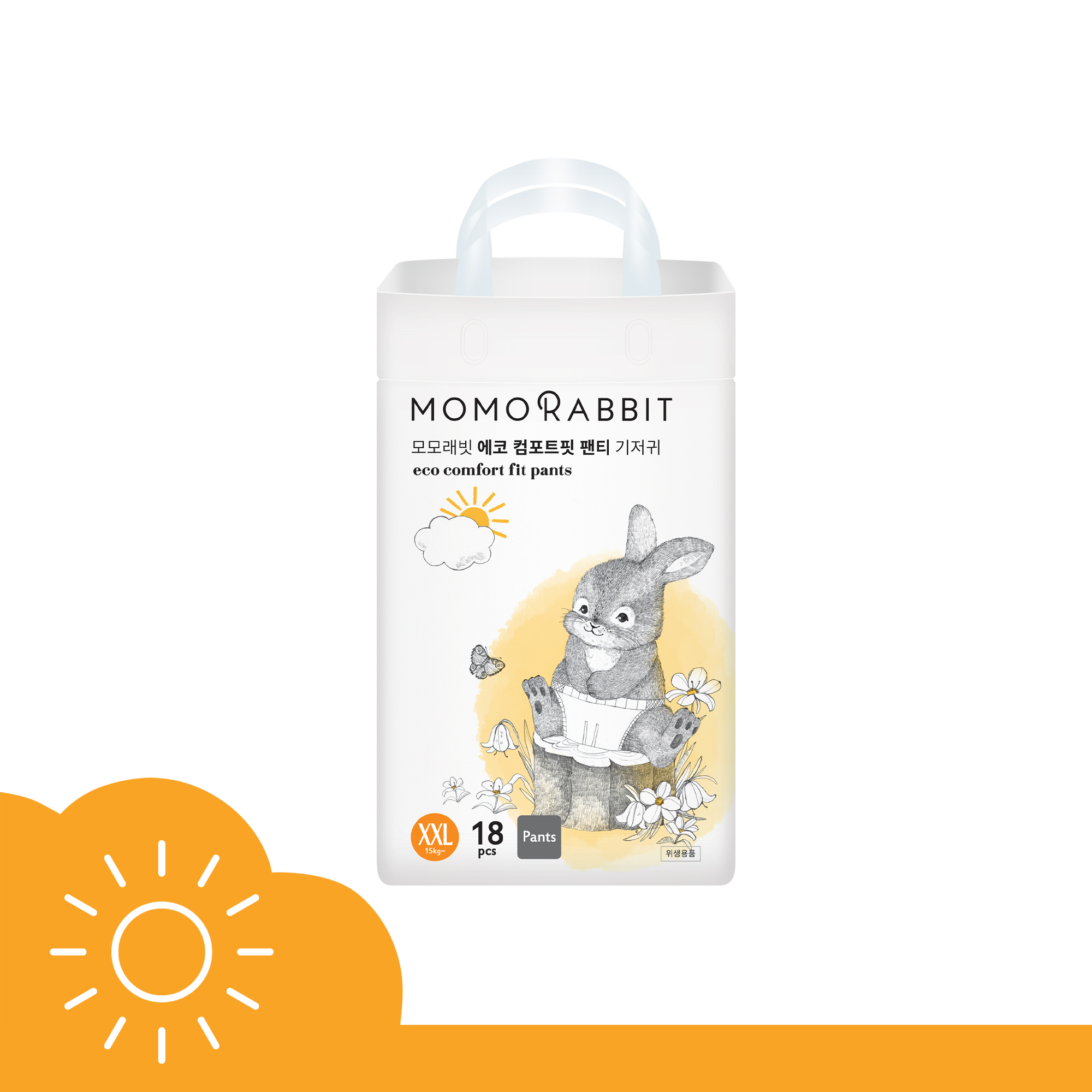 Bỉm quần ban ngày Comfort Fit Momo Rabbit 2024 - XXL18 - 15kg++