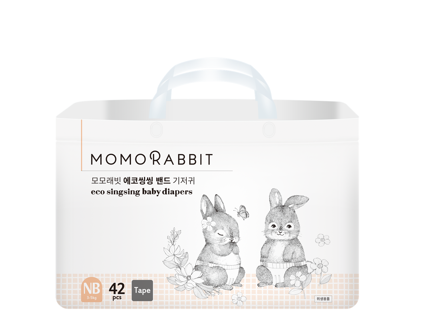Bỉm dán Momo Rabbit - NB42 - 3-5kg