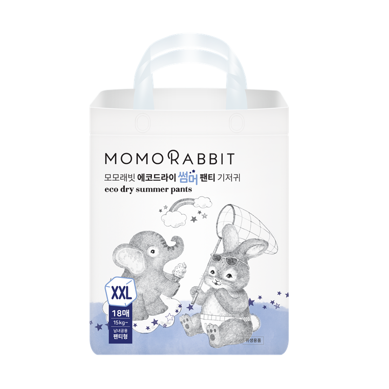 Bỉm quần đêm hè Momo Rabbit - XXL18 - 15kg++