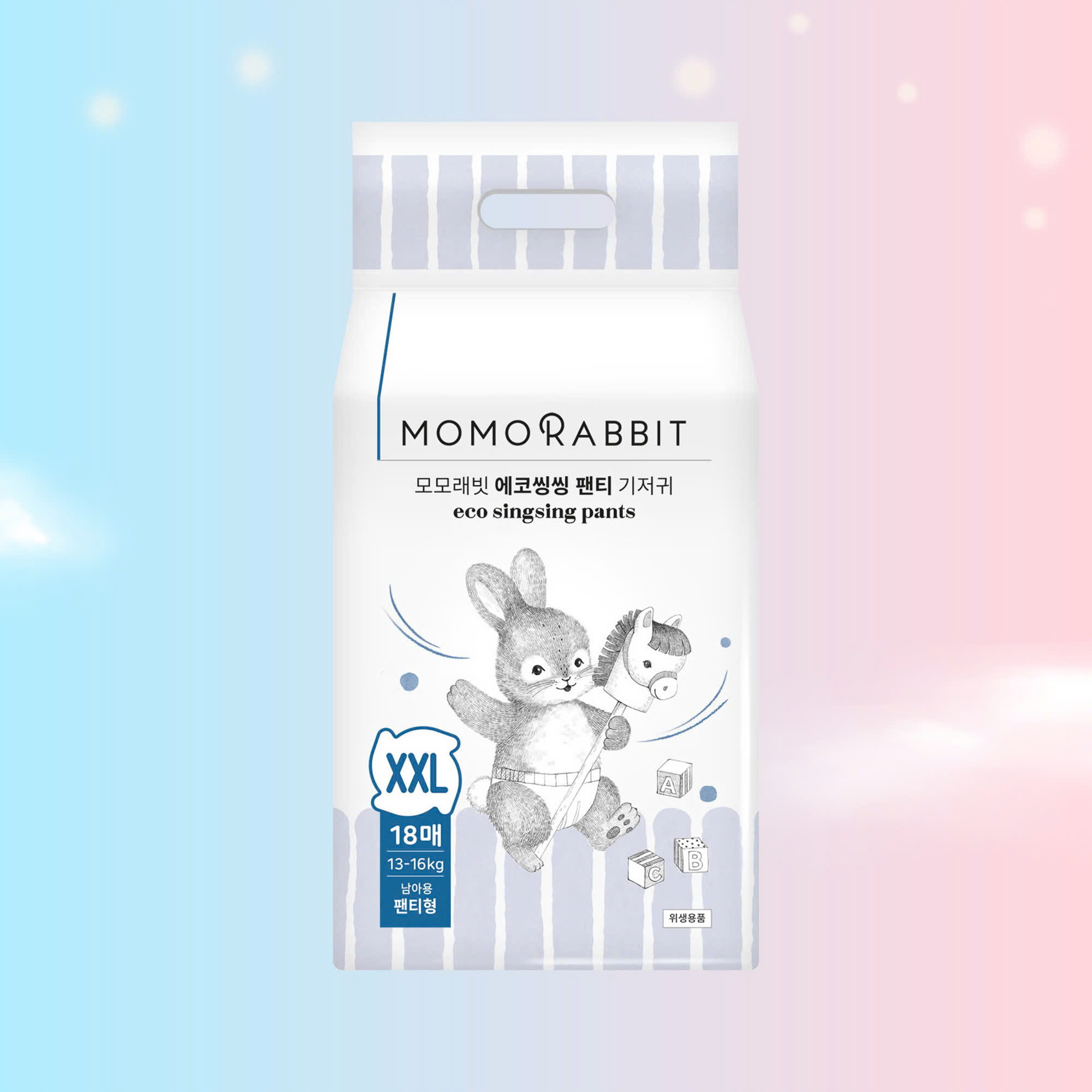 Bỉm quần bé trai Momo Rabbit - XXL18 - 13kg++