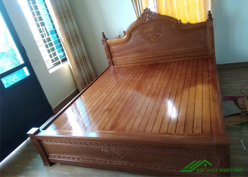 Giường gỗ tân cổ điển dát phản giá rẻ - GN 57 Nội thất Thiên Phú Giường Gỗ Tân Cổ Điển Dát Phản Giá Rẻ - Gn 57 Nội Thất Thiên Phú