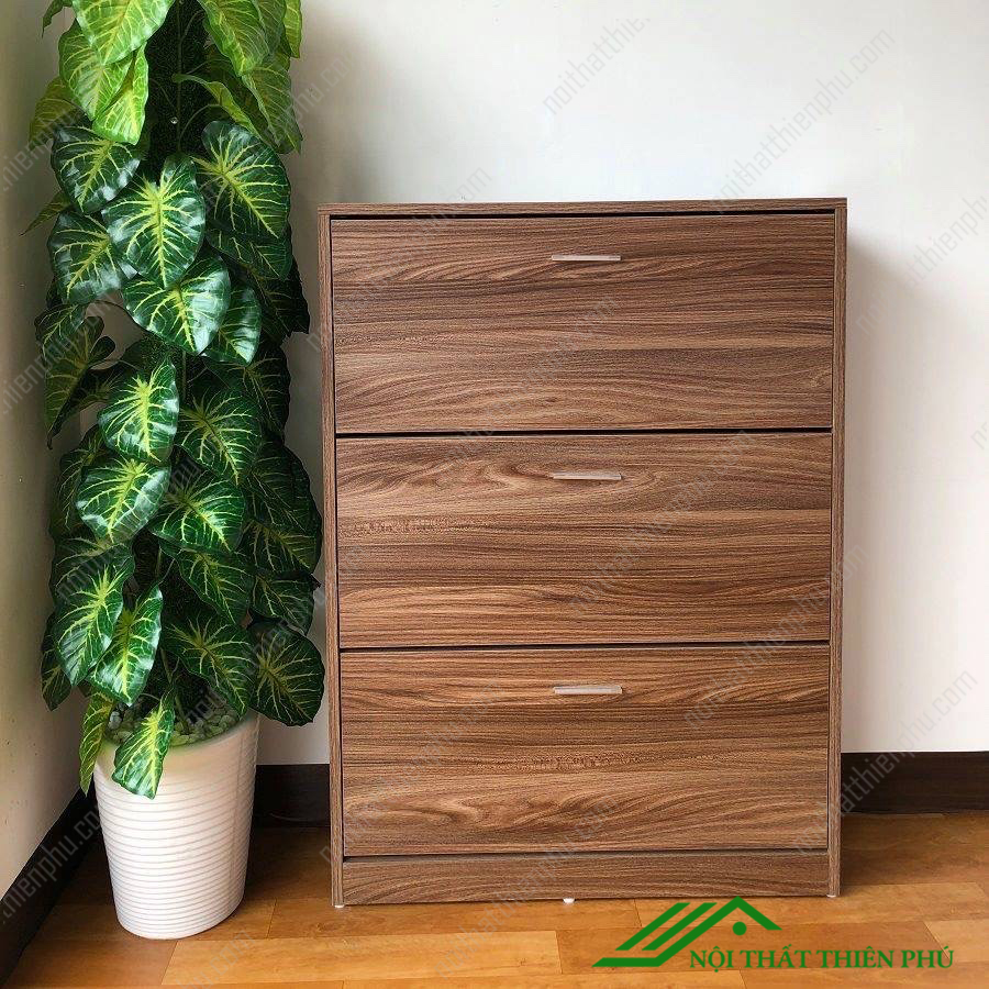 Tủ giày thông minh 3 ngăn nâu - TG 11