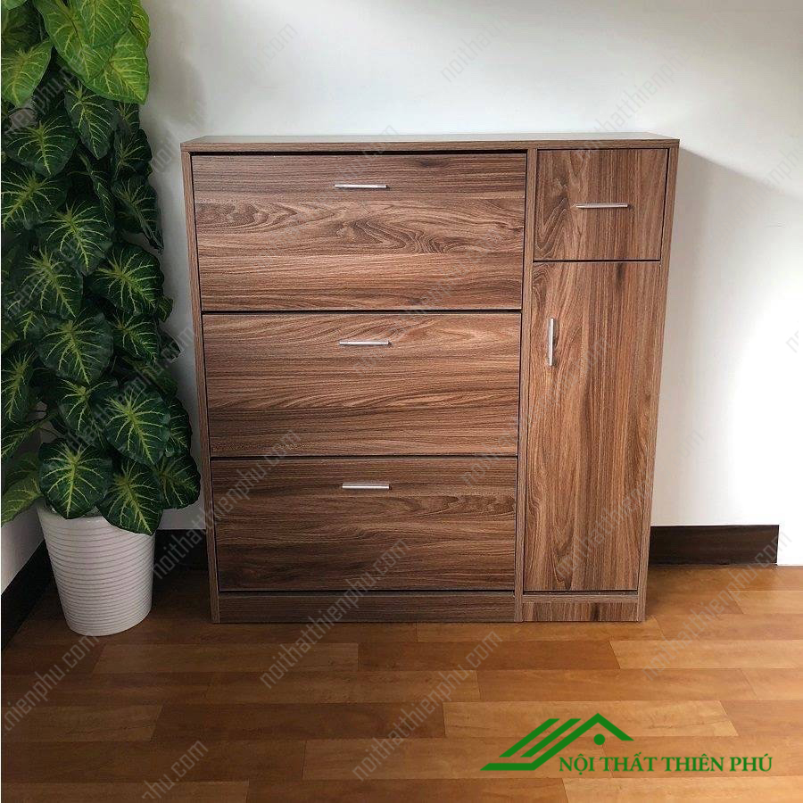Tủ giày thông minh 4 ngăn nâu giá rẻ - TG 12
