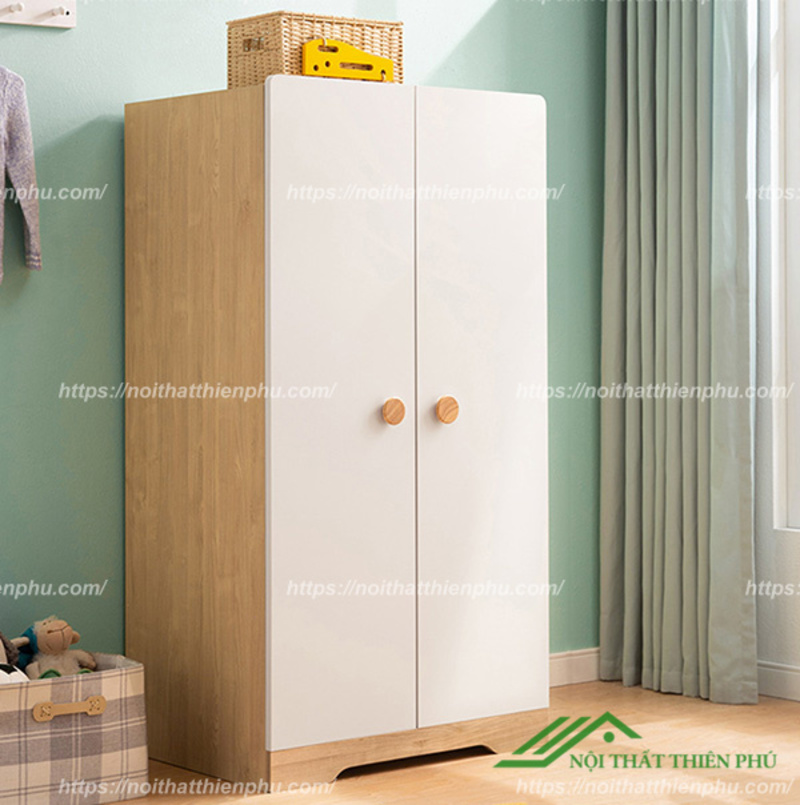 Tủ quần áo mini bằng gỗ công nghiệp cho bé - QA 115