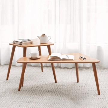 Bàn trà đôi gỗ sồi hiện đại - BT 51