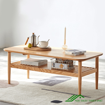 Bàn trà gỗ sồi tự nhiên cao cấp - BT 53