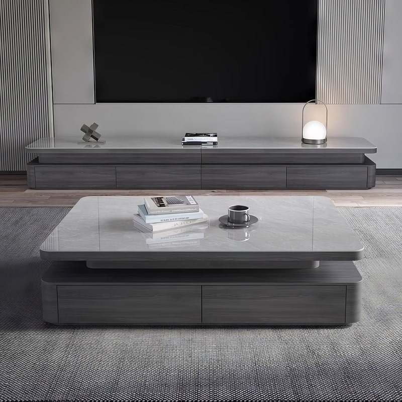 Bàn trà mặt đá hiện đại hình chữ nhật - BT 103