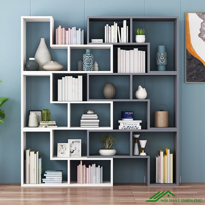 Kệ sách trang trí gỗ công nghiệp - KS 01