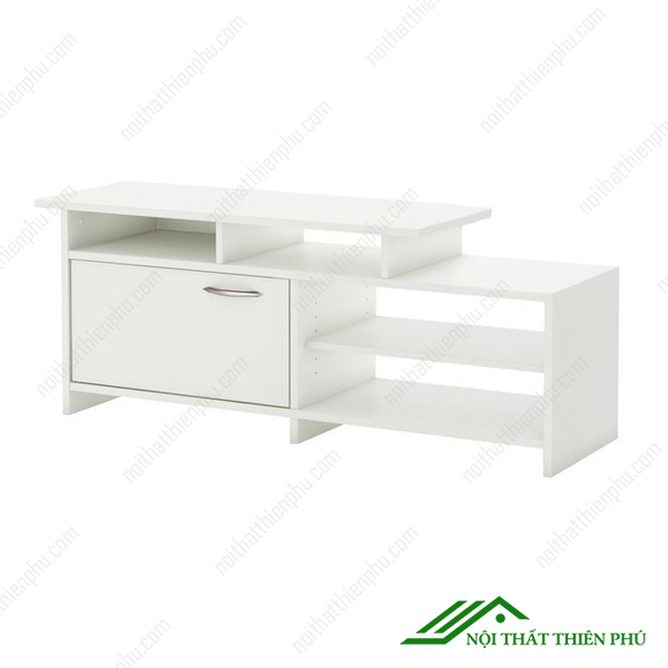 Kệ tivi gỗ mdf 1m4 trắng hiện đại giá rẻ - TV 10