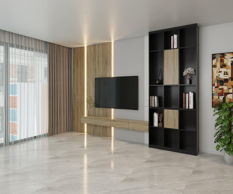 Kệ tivi gỗ công nghiệp có thiết kế đơn giản - TV 58