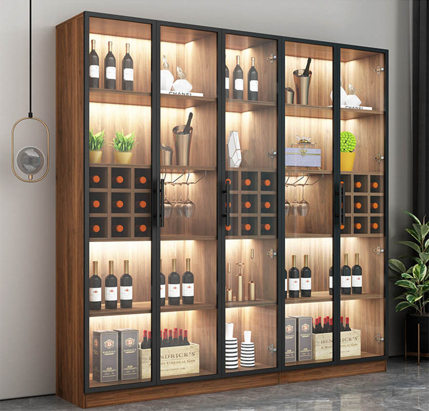 Mẫu tủ rượu 3 cánh hiện đại đa năng - TR 13