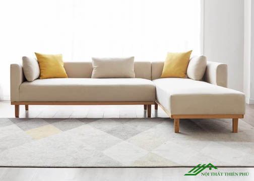 Sofa Góc Đẹp Khung Gỗ Tự Nhiên - SF 94