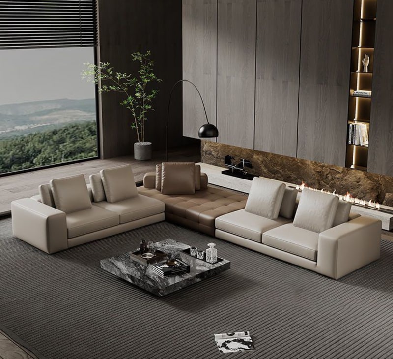 Sofa góc cao cấp cho phòng khách - SF 125