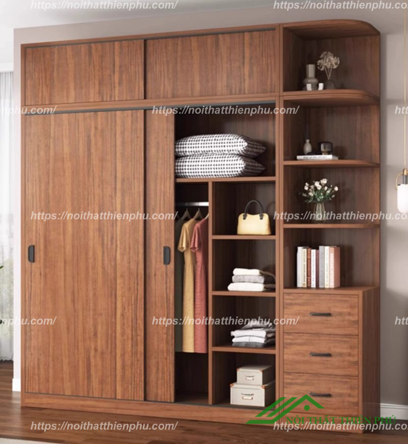 Tủ quần áo cửa lùa kích thước lớn - QA 107