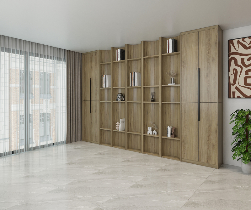 Tủ kệ trang trí bằng gỗ công nghiệp - TT 16