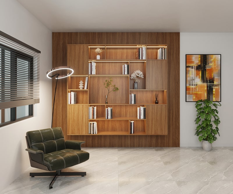 Tủ kệ trang trí trưng bày hiện đại - TT 10