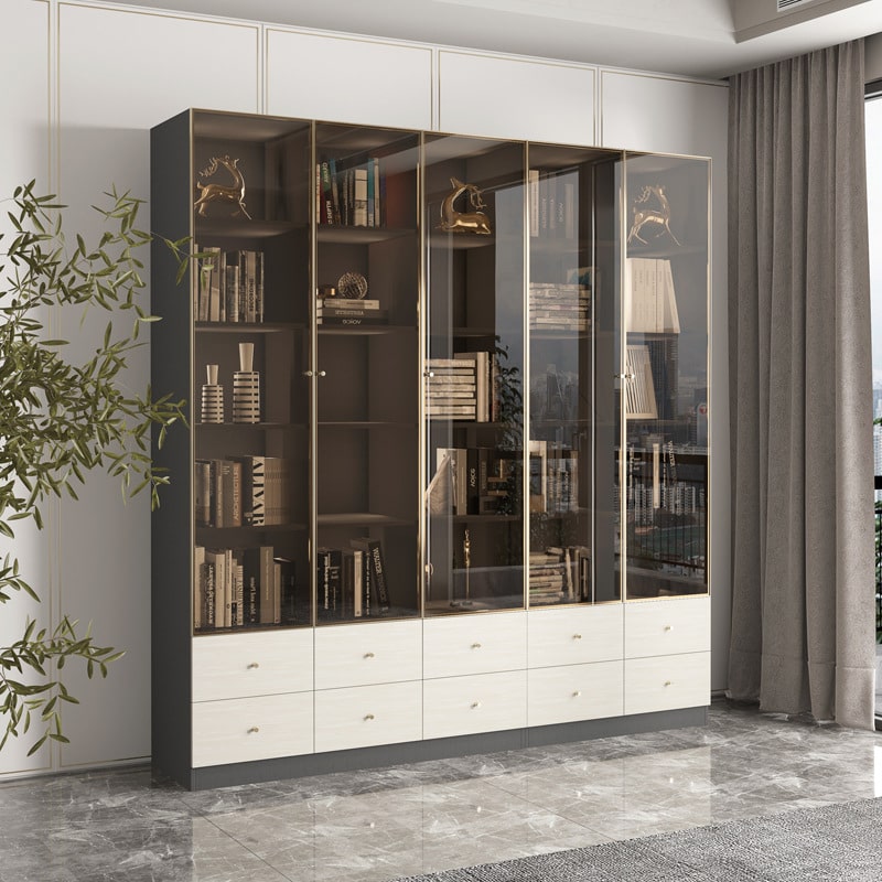 Tủ phòng khách cánh kính - TR 06