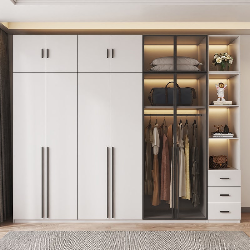 Tủ quần áo cánh mở hiện đại - TK 08