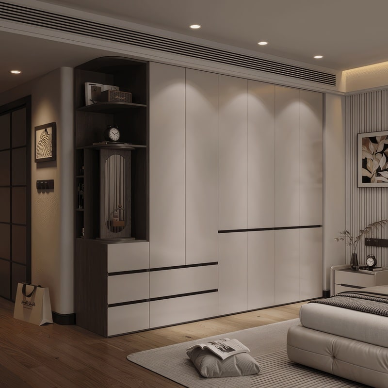 Tủ quần áo gỗ công nghiệp - QA 77