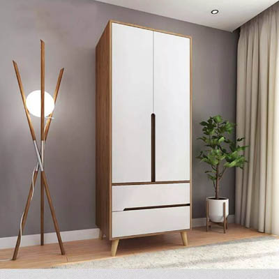 Tủ quần áo gỗ công nghiệp 2 cánh mở - QA 70