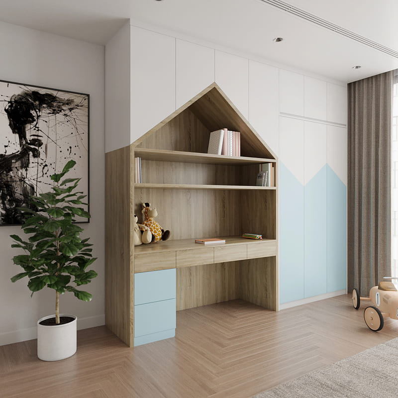 Tủ quần áo gỗ công nghiệp cho bé - QA 91