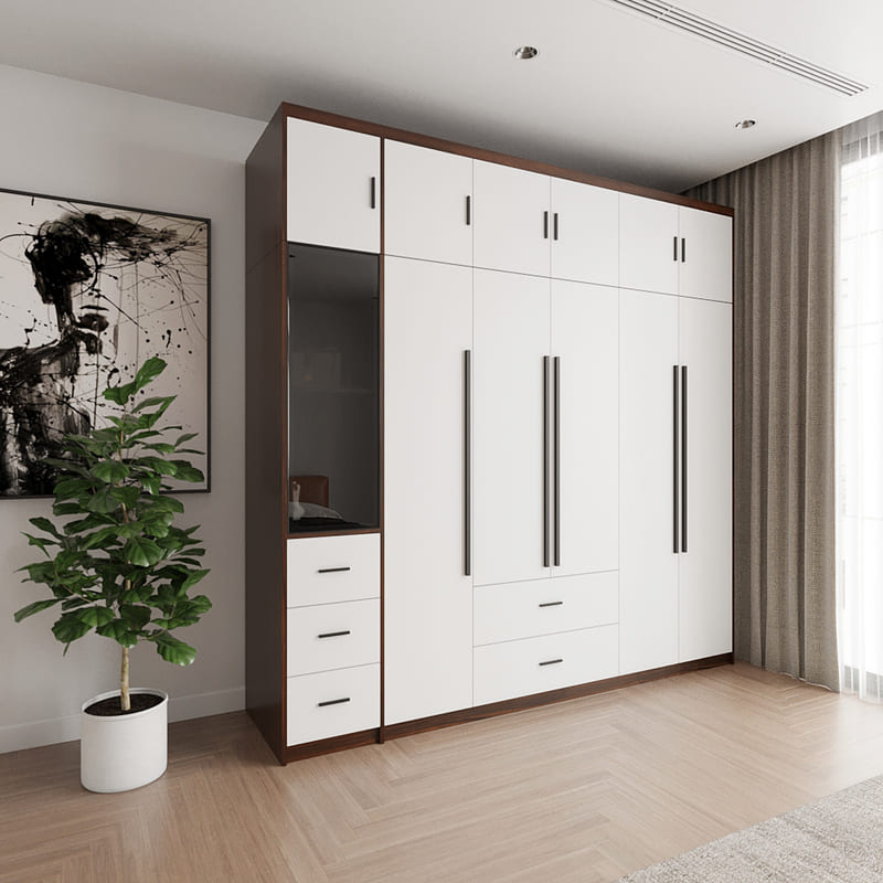 Mẫu tủ quần áo hiện đại - QA 84