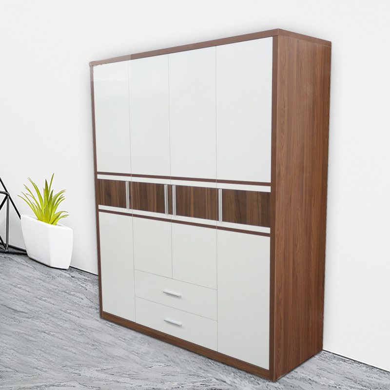 Tủ quần áo 4 cánh hiện đại gỗ MDF - QA 13