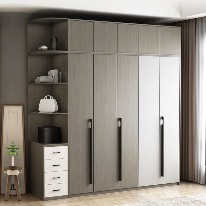 Tủ Quần Áo 5 Cánh Mở Có Kệ Góc Đẹp - QA 58