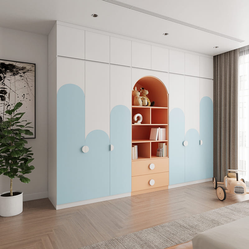 Tủ quần áo trẻ em bằng gỗ công nghiệp - QA 93