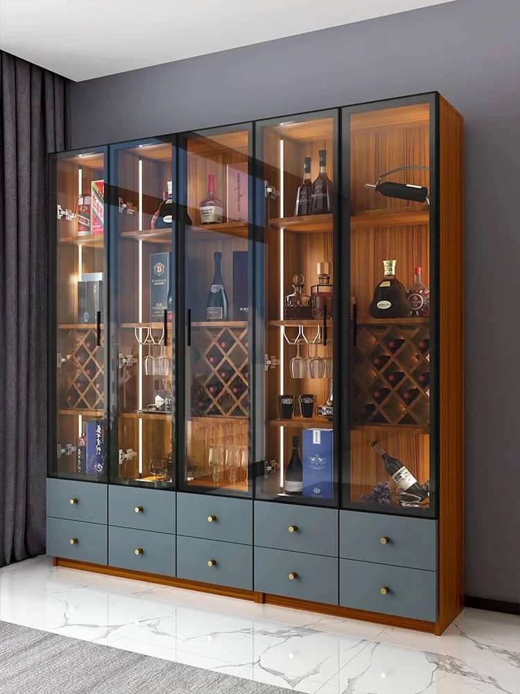 Kệ tủ rượu cánh kính - TR 01