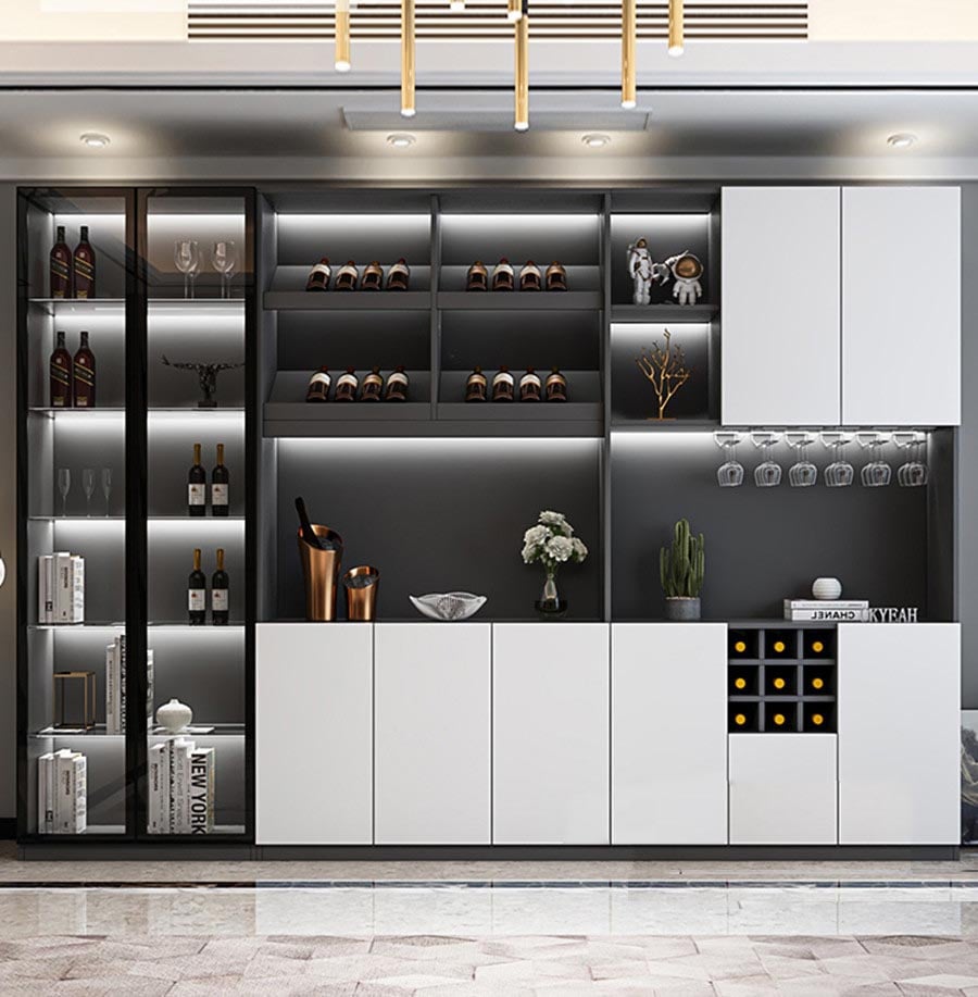 Tủ rượu gỗ công nghiệp hiện đại - TR 24