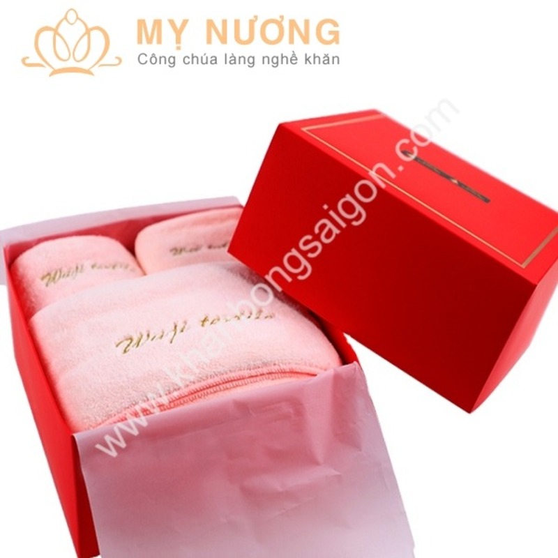 Khăn bông quà tặng thêu logo