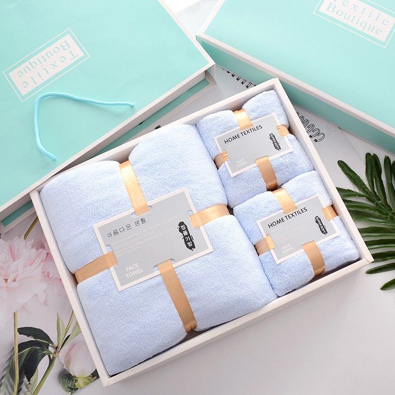Set 3 khăn (khăn tắm, khăn mặt, khăn gội)