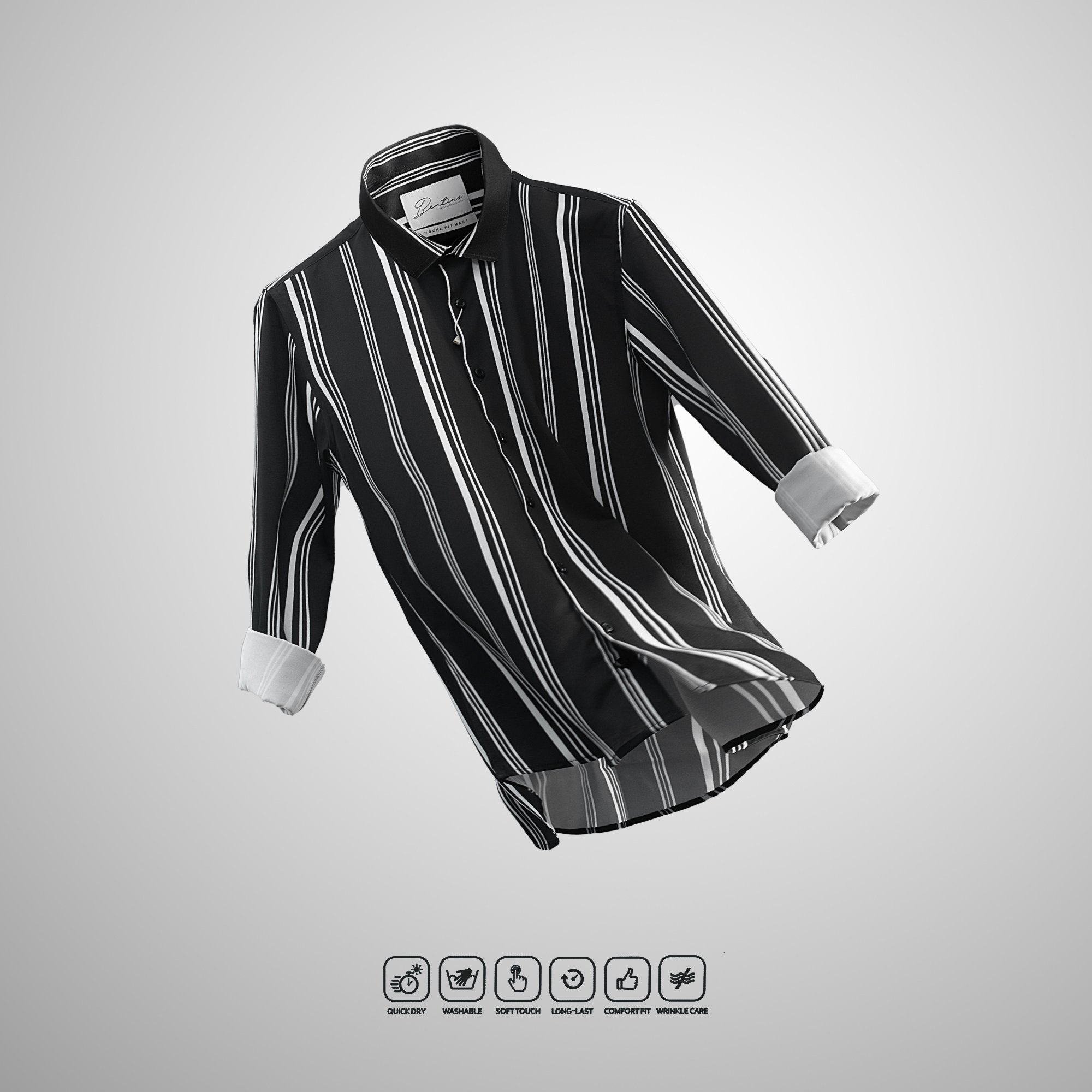 ÁO SƠMI SỌC BENTINO