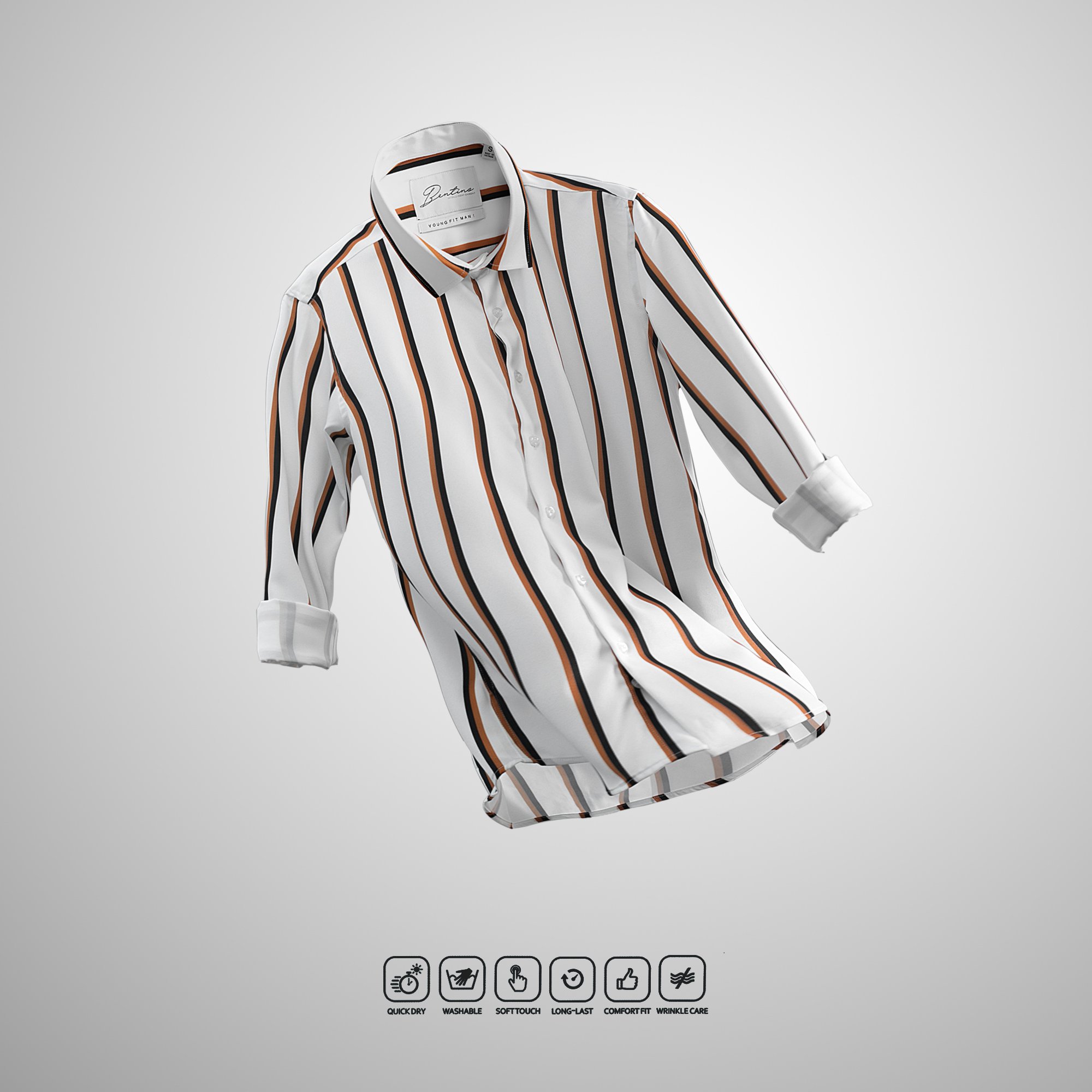 ÁO SƠMI SỌC BENTINO