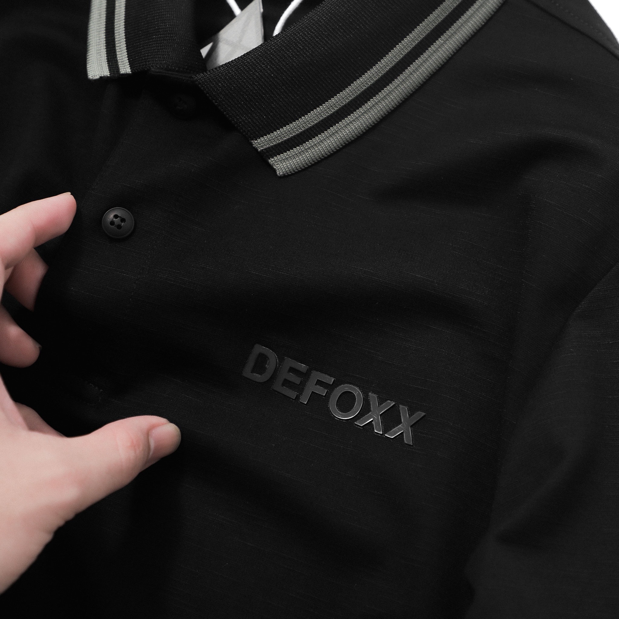 ÁO POLO DEFOXX THUN XƯỚC CỔ VIỀN