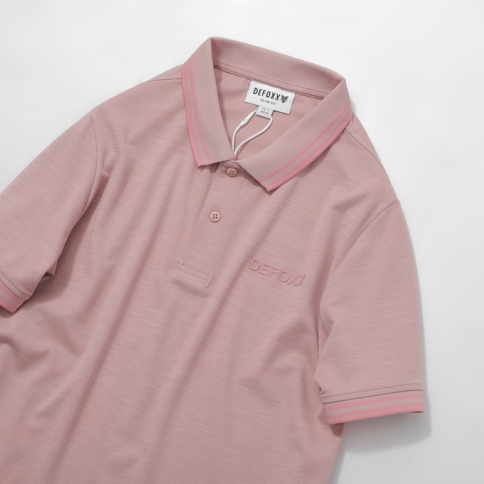 ÁO POLO DEFOXX THUN XƯỚC CỔ VIỀN