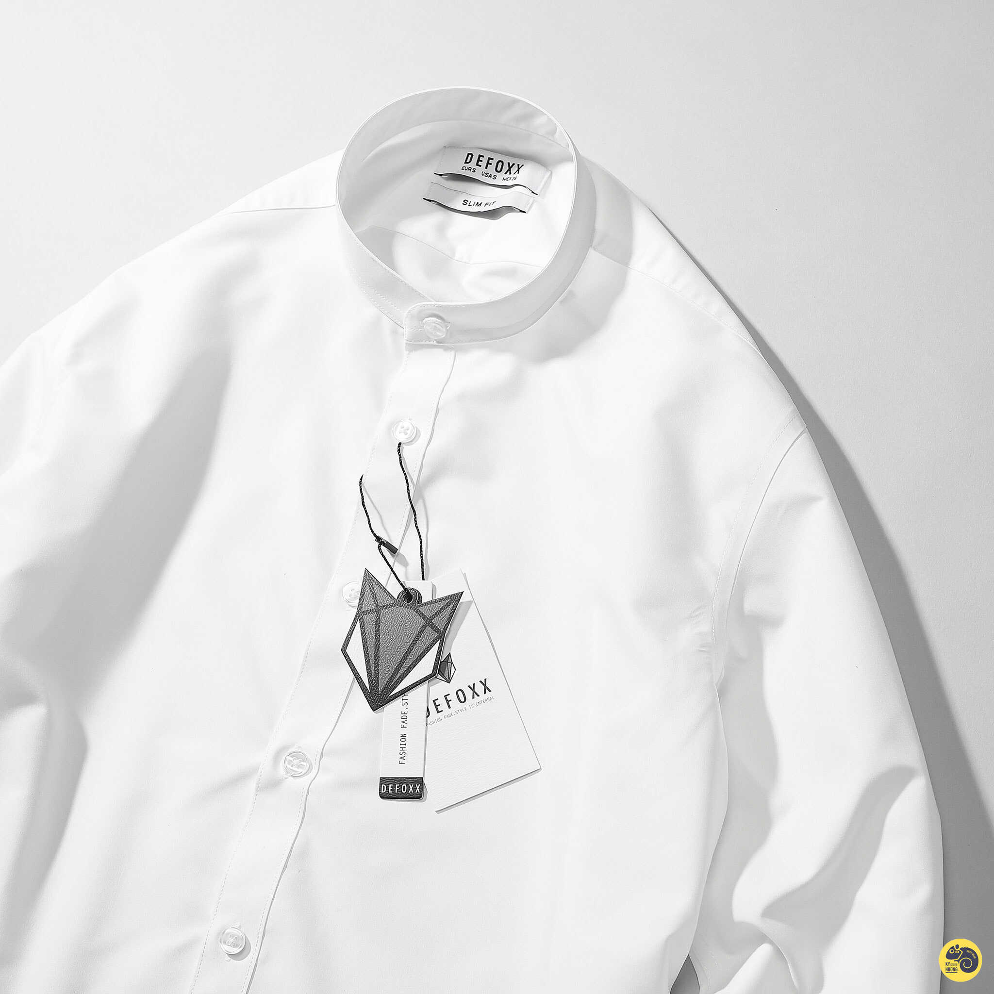 ÁO SƠMI MODAL CỔ TRỤ DEFOXX