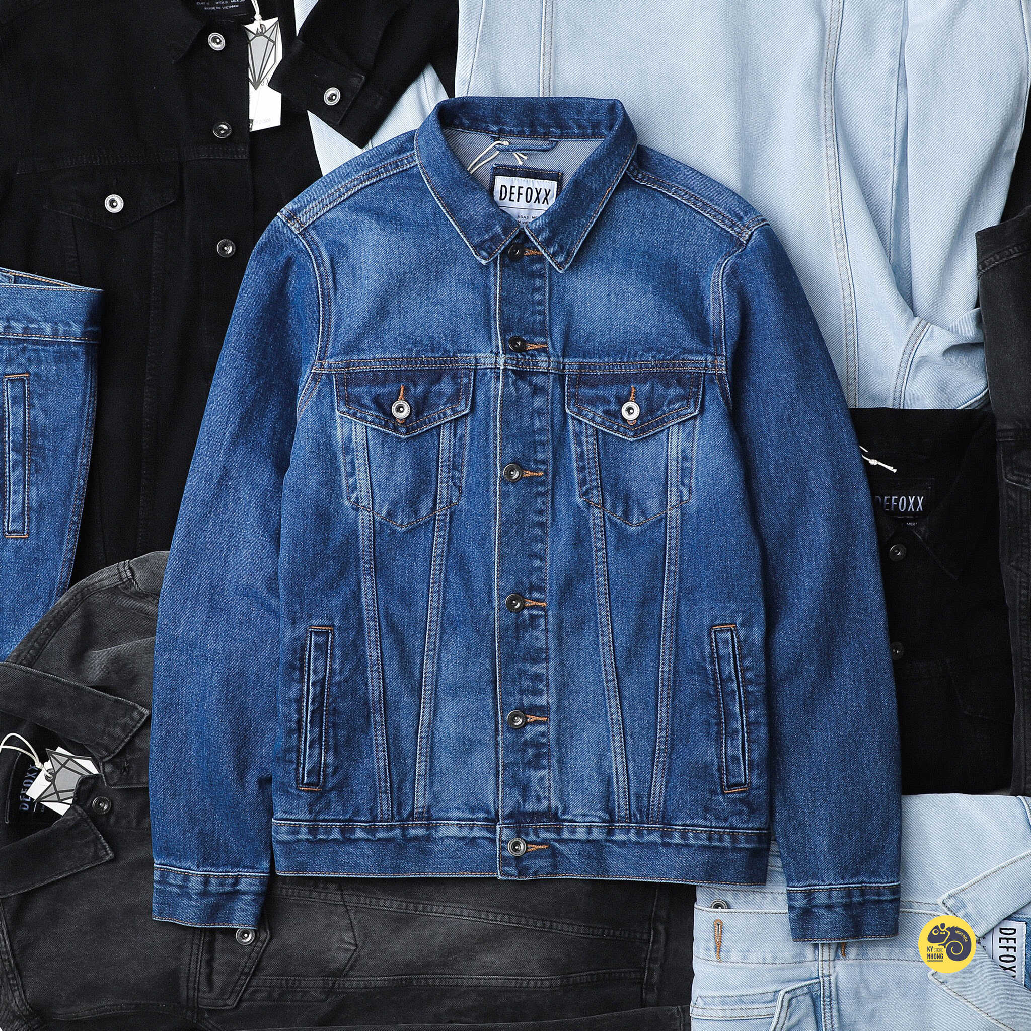 ÁO KHOÁC DENIM JACKET DEFOXX