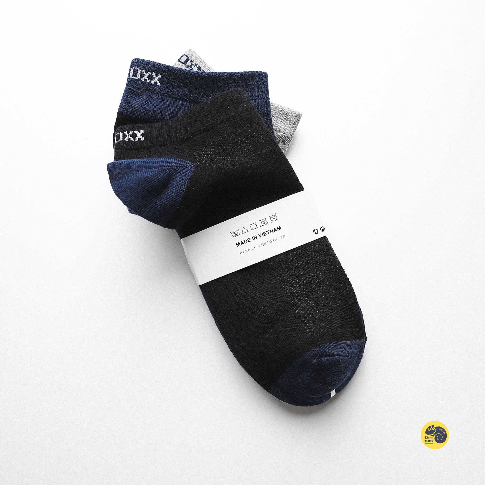 TẤT NGẮN COTTON DEFOXX (SET 3 ĐÔI)