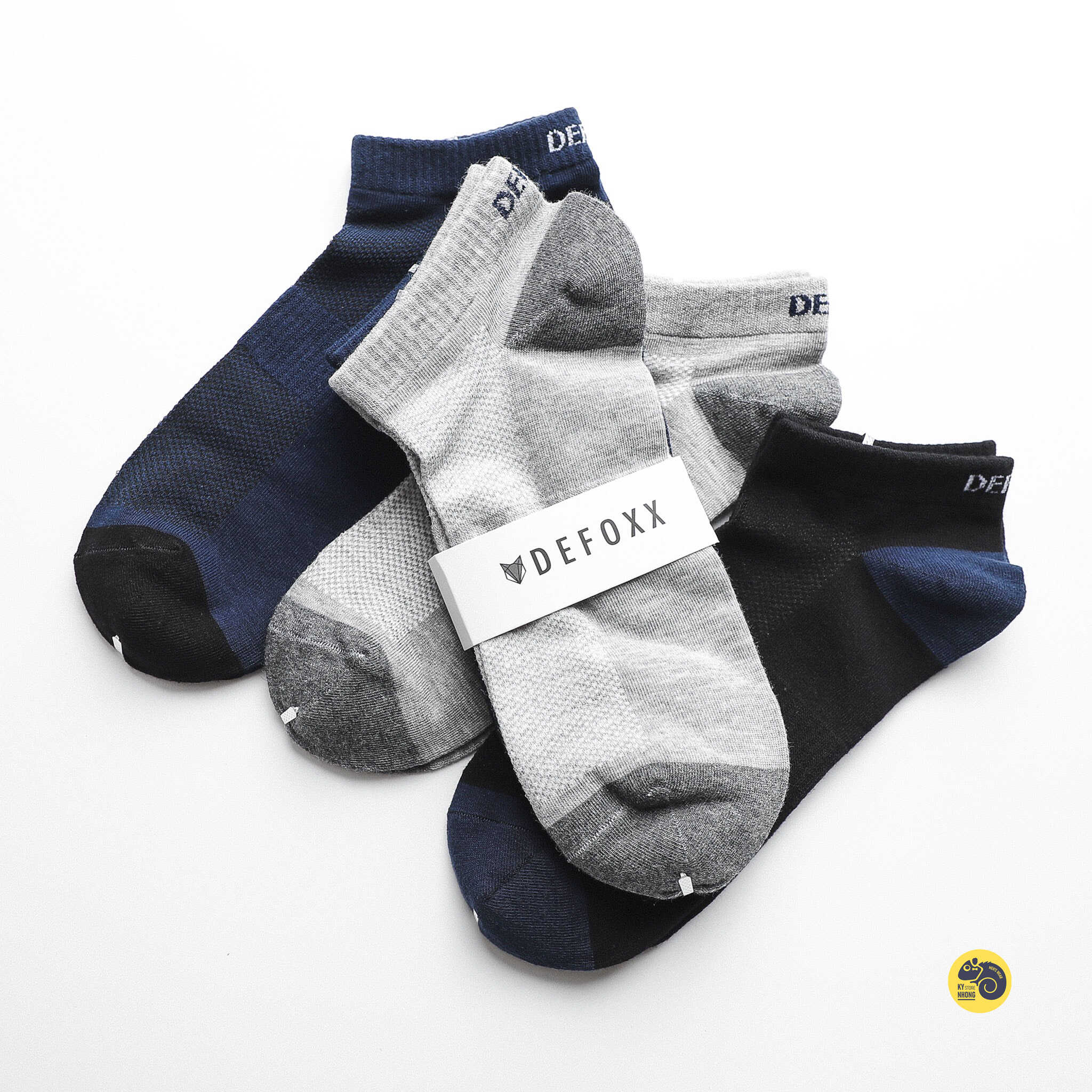 TẤT NGẮN COTTON DEFOXX (SET 3 ĐÔI)