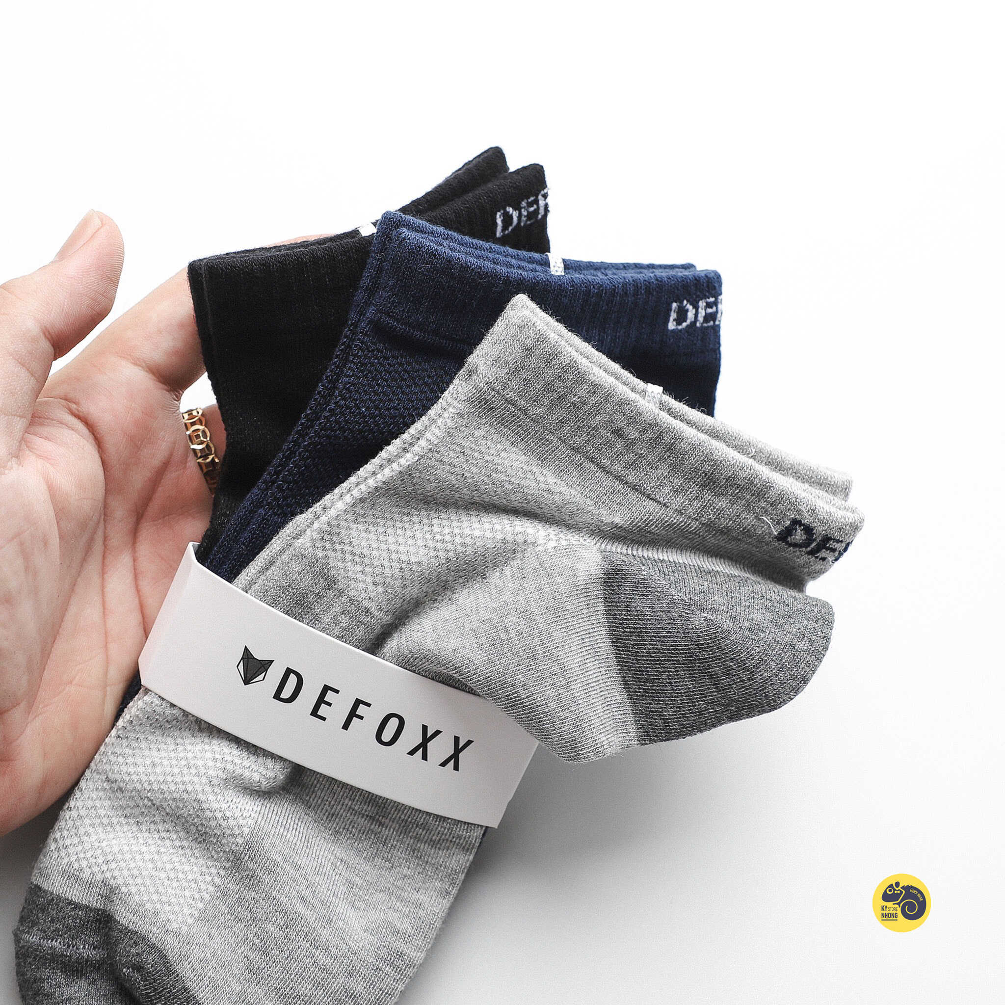 TẤT NGẮN COTTON DEFOXX (SET 3 ĐÔI)