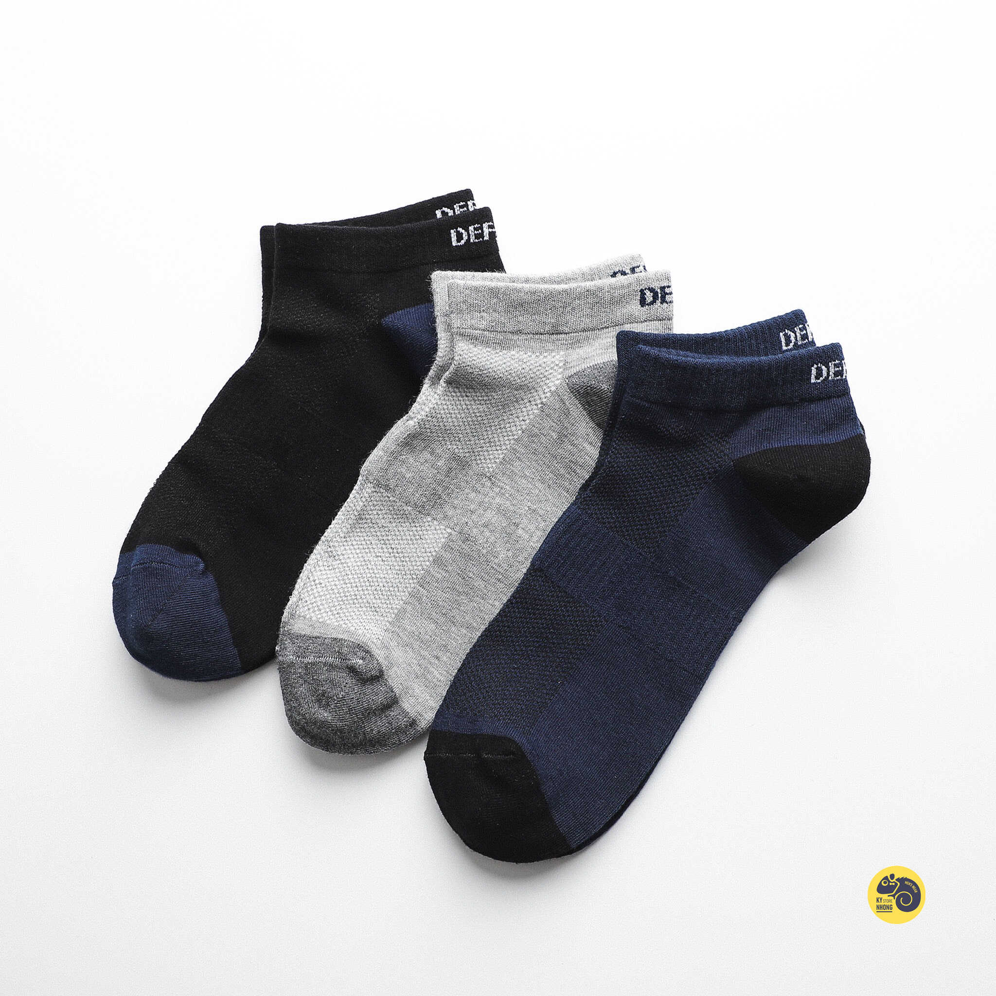 TẤT NGẮN COTTON DEFOXX (SET 3 ĐÔI)