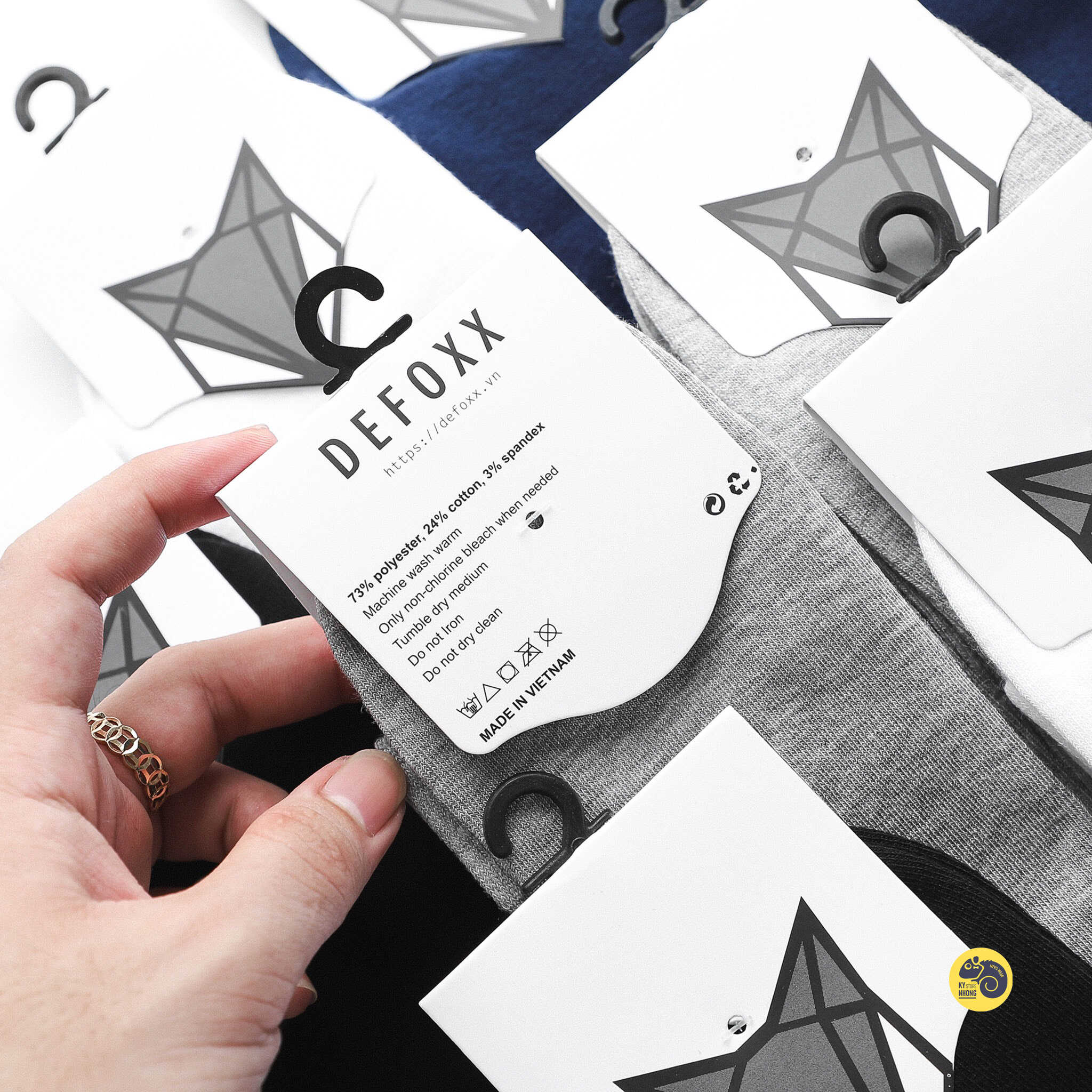 TẤT DÀI COTTON DỆT DEFOXX