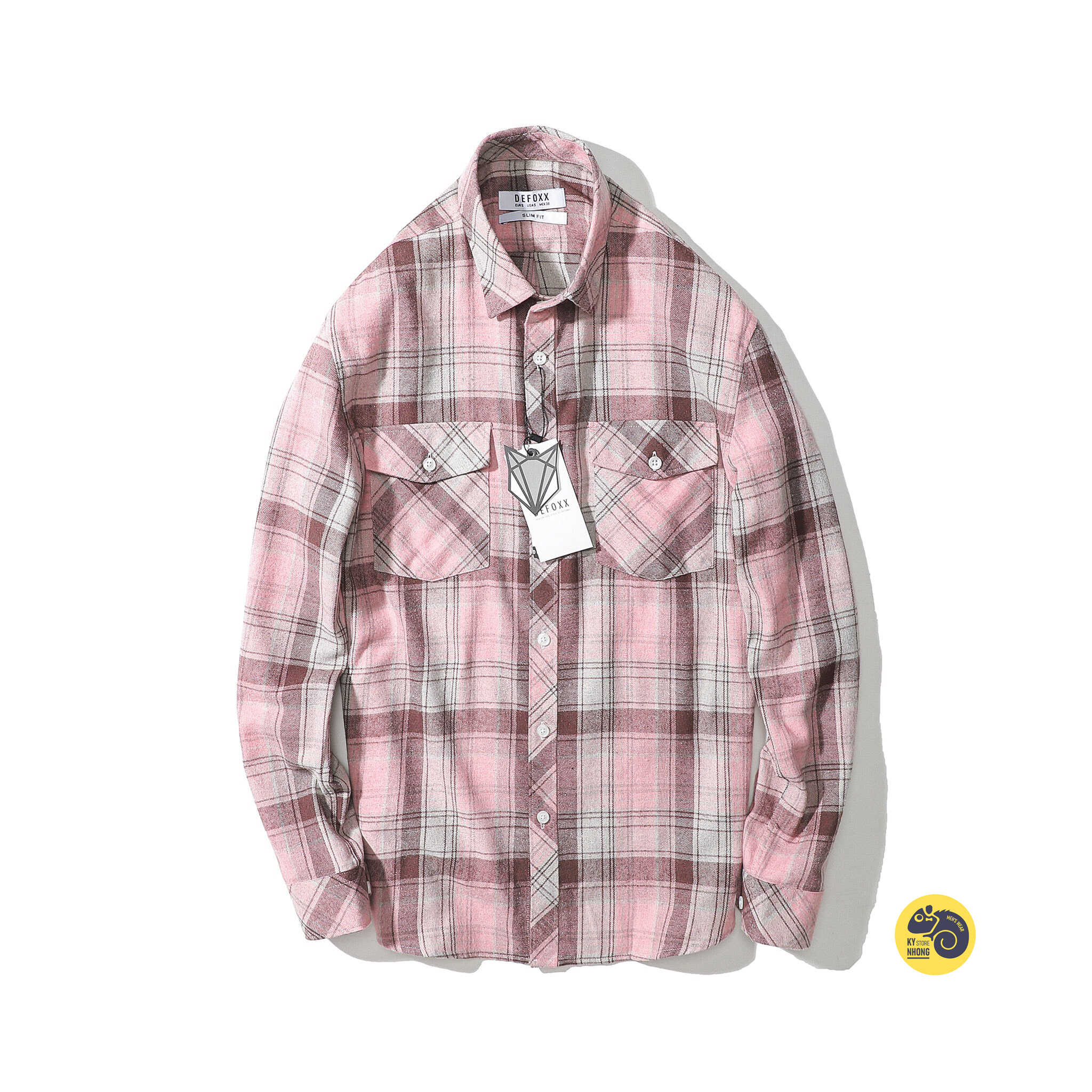 ÁO SƠMI FLANNEL TÚI HỘP DEFOXX