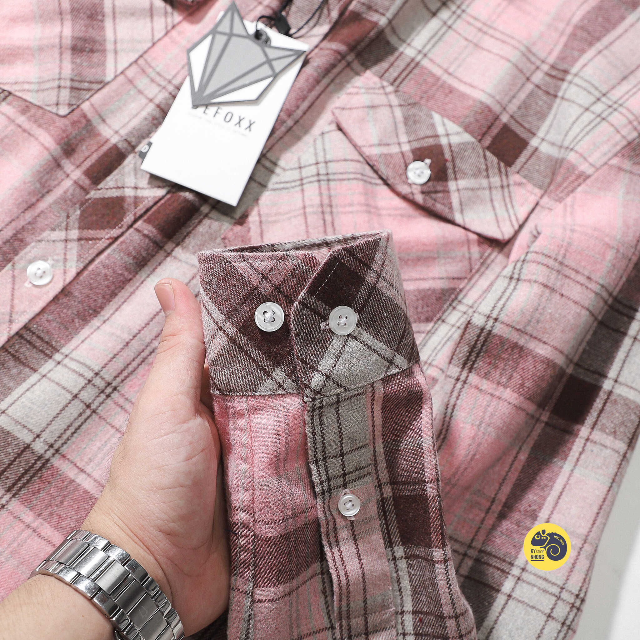 ÁO SƠMI FLANNEL TÚI HỘP DEFOXX