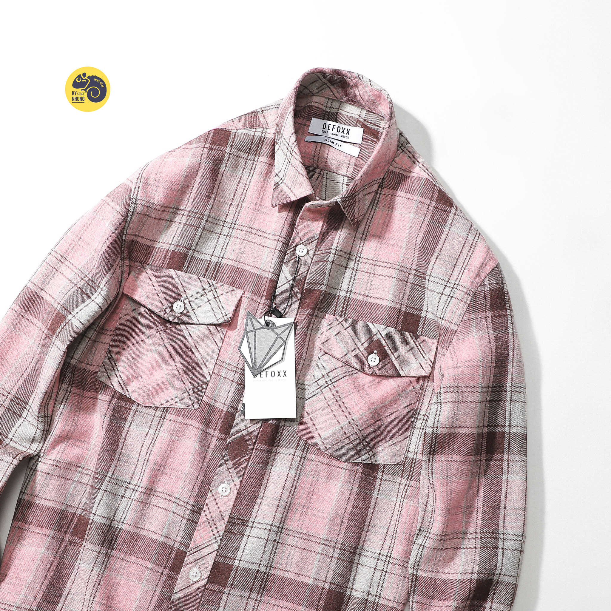 ÁO SƠMI FLANNEL TÚI HỘP DEFOXX