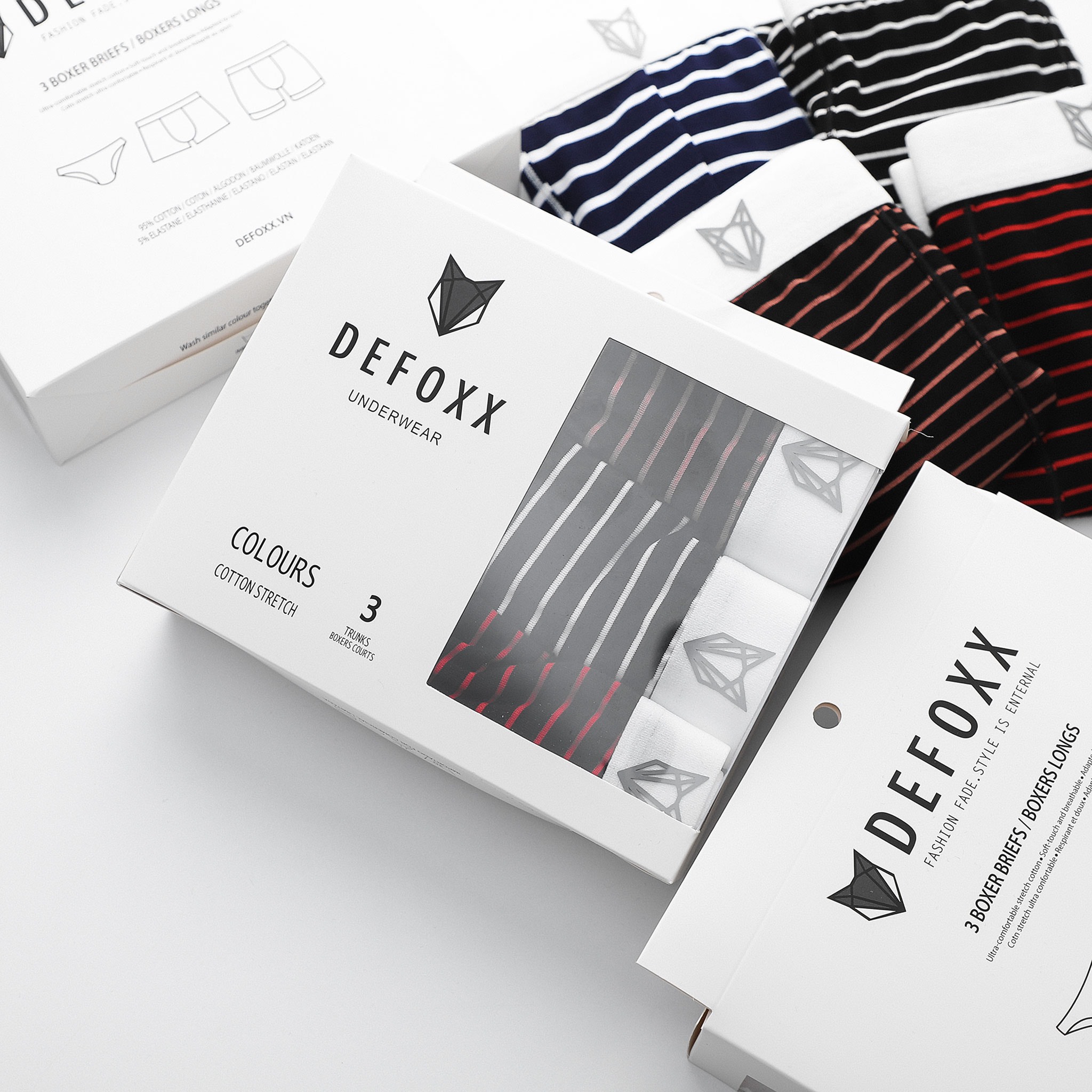 QUẦN BOXER KẺ SỌC