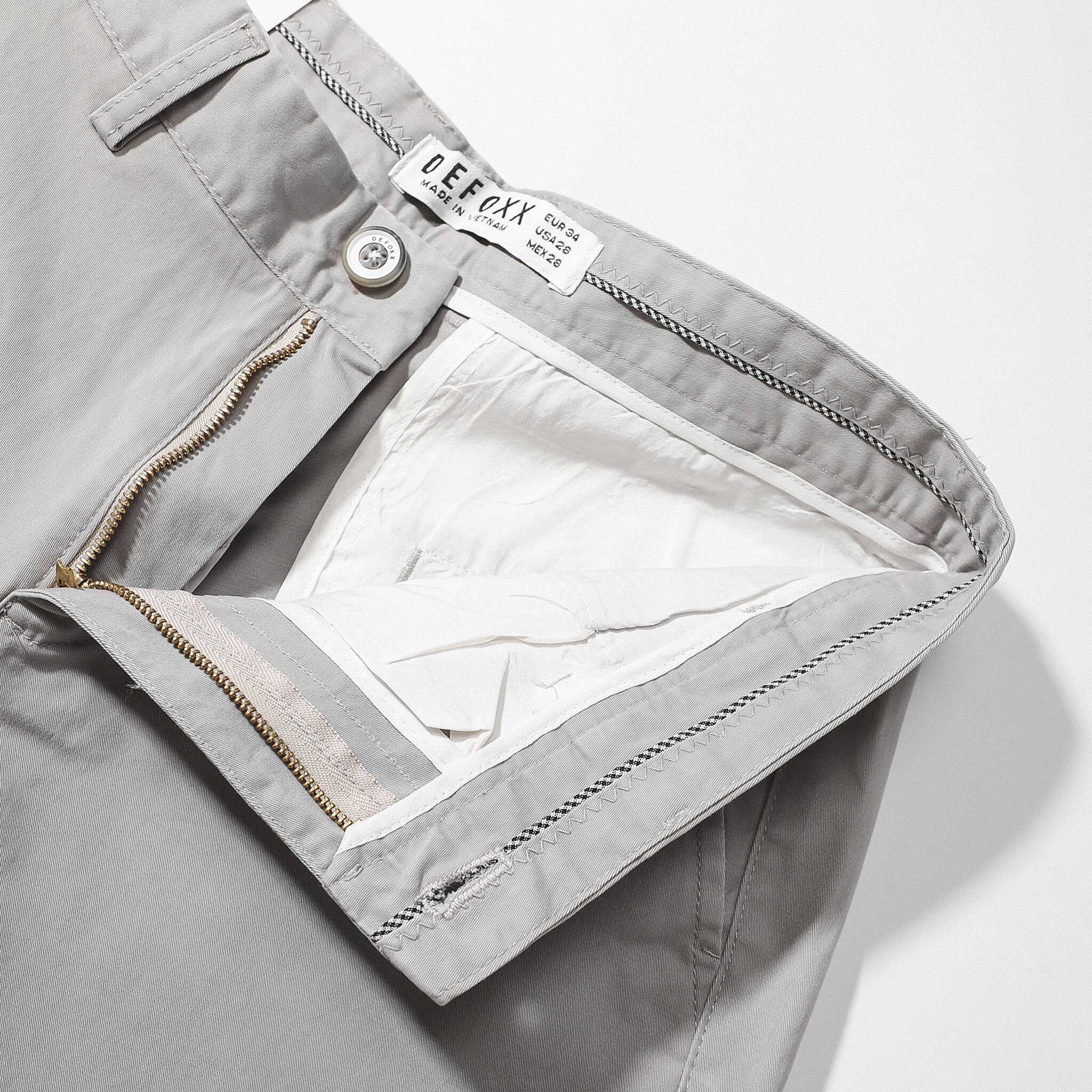 QUẦN DÀI KAKI DEFOXX XANH XÁM